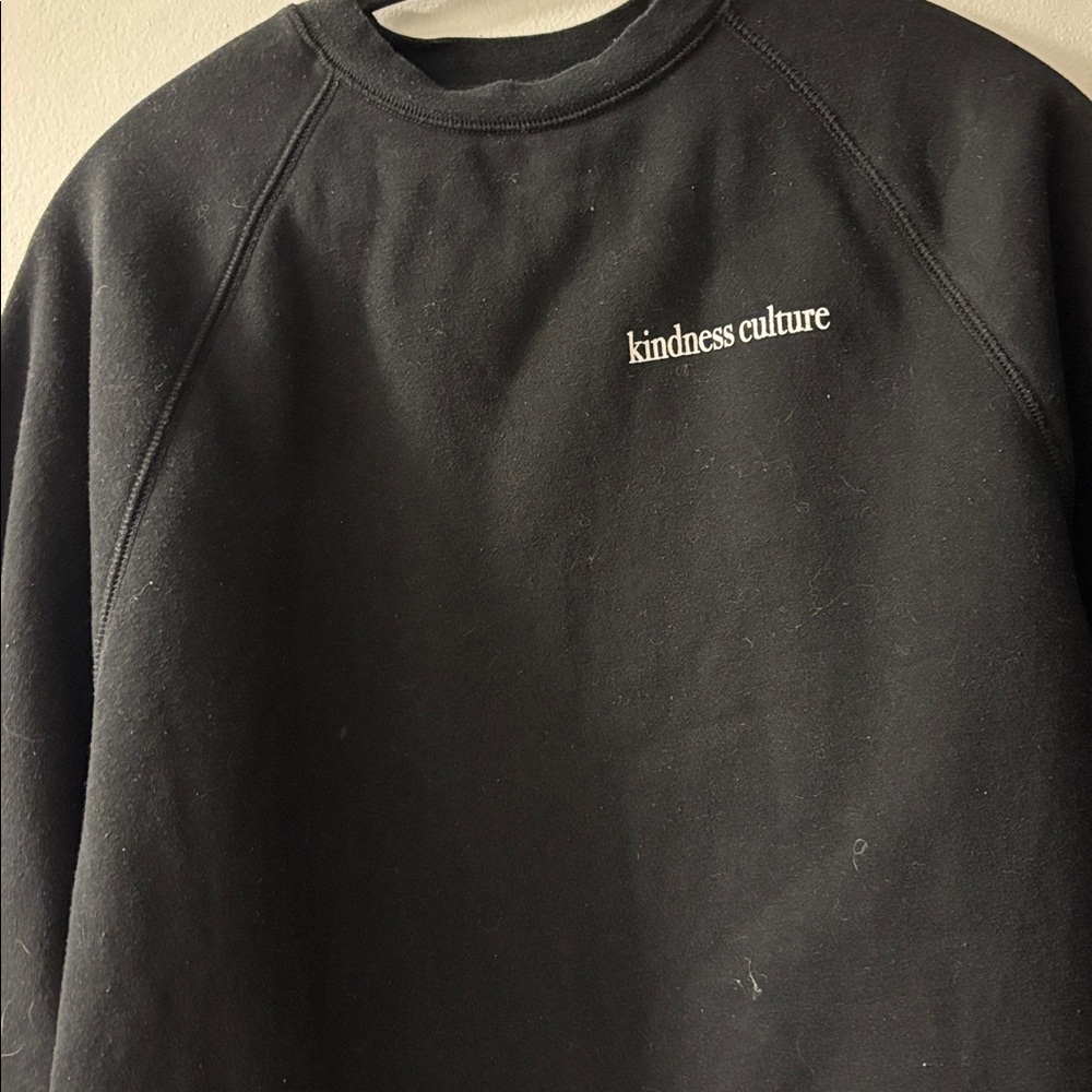 Brunette The Label Black 'kindness culture' Crewneck Sweatshirt - Women